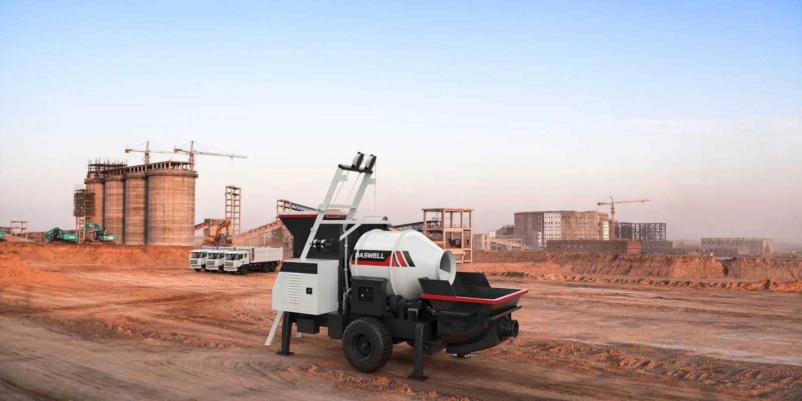 Concrete Mixer with Pump